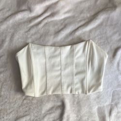 White Corset Tube Top 