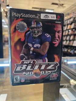 NFL Blitz 20-03 PS2 Complete In Box CIB Tested Working Sony PlayStation 2 Midway
