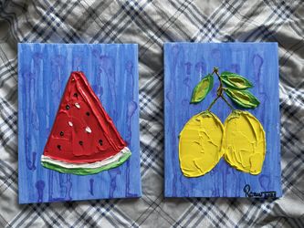 Set Of 2 Canvas Painting 