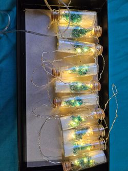 Christmas Tree Jar String lights
