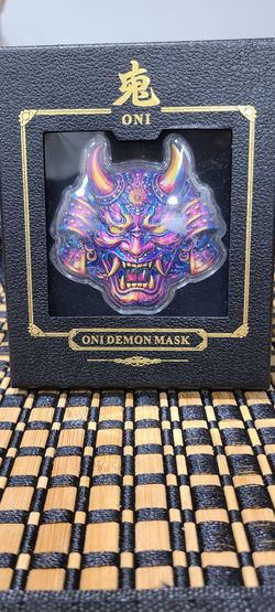 5oz Pure Copper Shaped Oni Mask Colorized Limited Edition (NEW RELEASE!!)