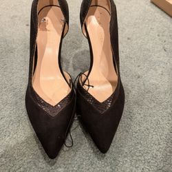 Black heels shoes new size 8 