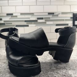 BC Black Platform Sandals 