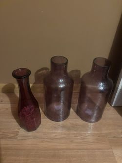 Purple Vases 10 Dollars Each
