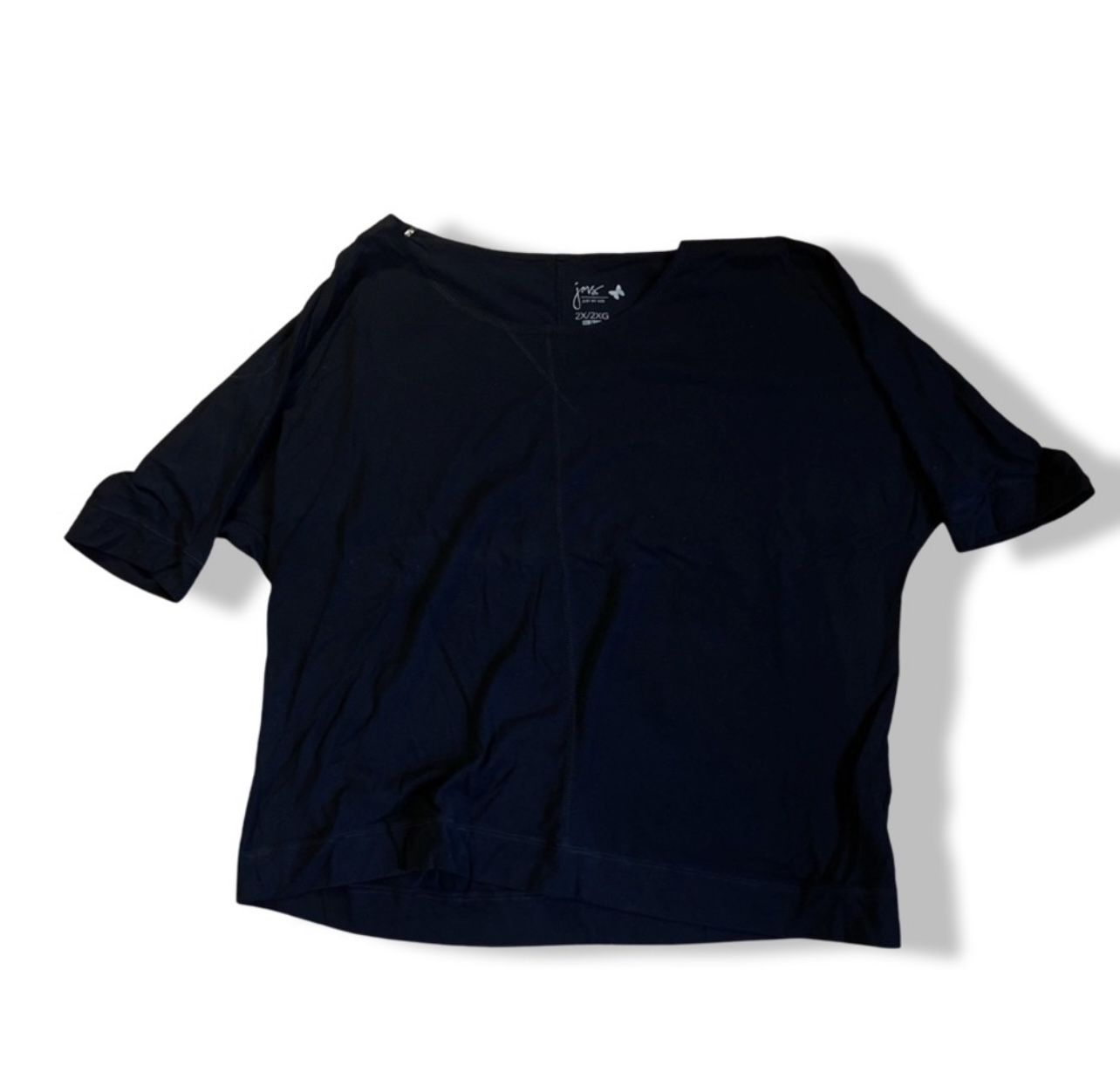 Women’s Just My Size Brand Basic Black Shirt Size 2X