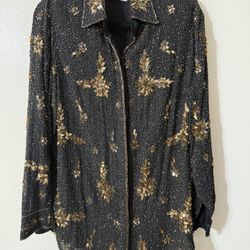 Judith Ann women’s beaded silk jacket