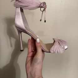 Pink Feathery Heels Women’s Size 6