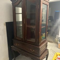 Mahogany Display Cabinet