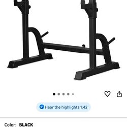 BARWING 49IN Rack For Bench Press Stand ,Barbell Rack Stand - Adjustable Multi-Functional Squat Barbell Stand for Weight Bench Press, weight bench rac