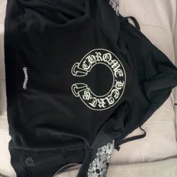 CHROME HEARTS BLACK ZIP UP 