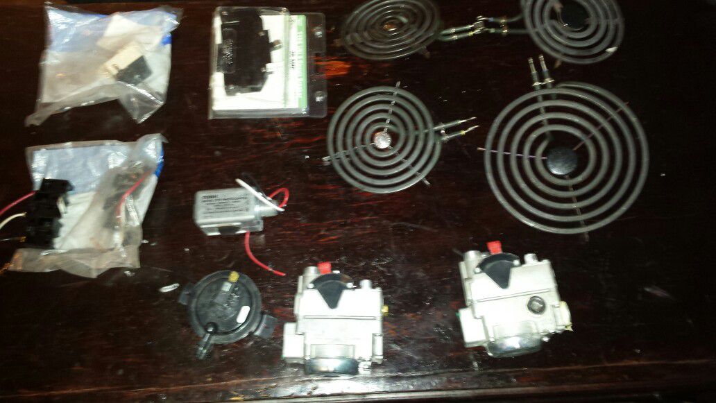 Heater -water heater-circuitbreaker and stove parts