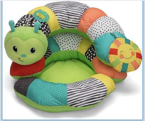 Infantino Prop-A-Pillar Tummy Time And Seated Support Chair (Hungry Catapillar) —- Good Condition Very Clean — Must See 