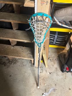 Lacrosse stick,1 ball, goggles (mask) and bag