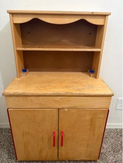 Solid wood play kitchen