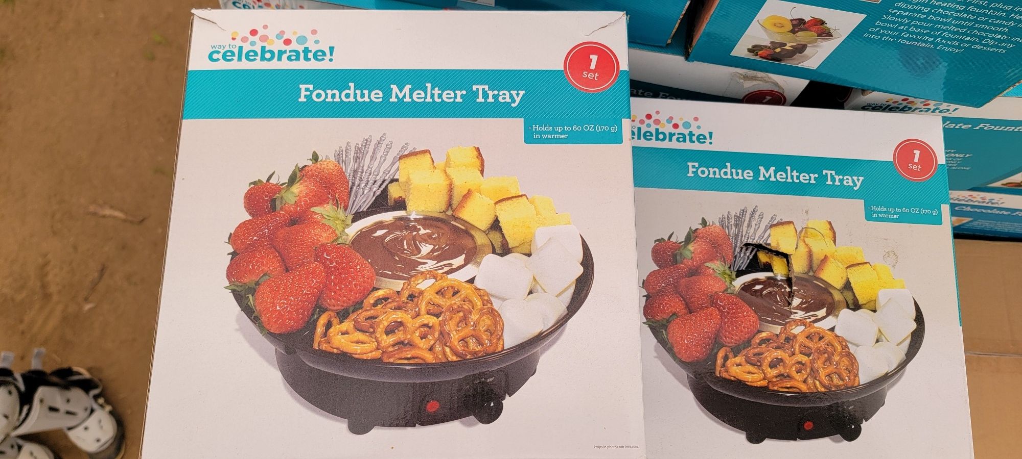 New Way to Celebrate Party Fondue Melter Tray - $10 ea, 3x $20