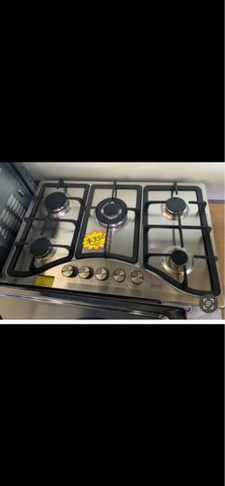 VEVOR 5-Burner Stainless Steel Gas Cooktop