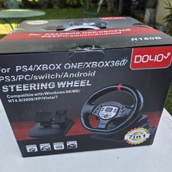 volante de carreras DOYO R180B con pedales.