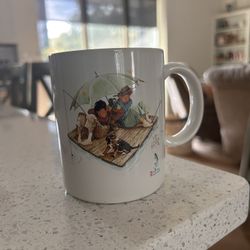 Vintage 1987 Norman Rockwell “Fisherman’s Paradise” Coffee Mug – Museum Collections Inc. Japan