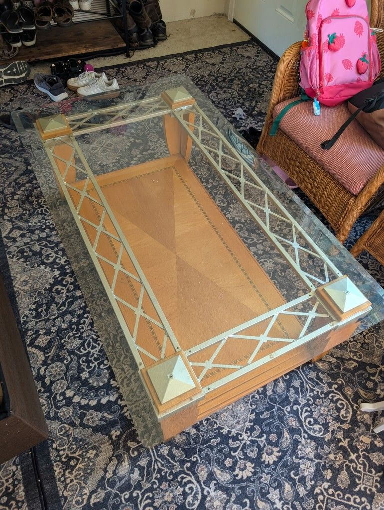 Glass Top Coffee Table