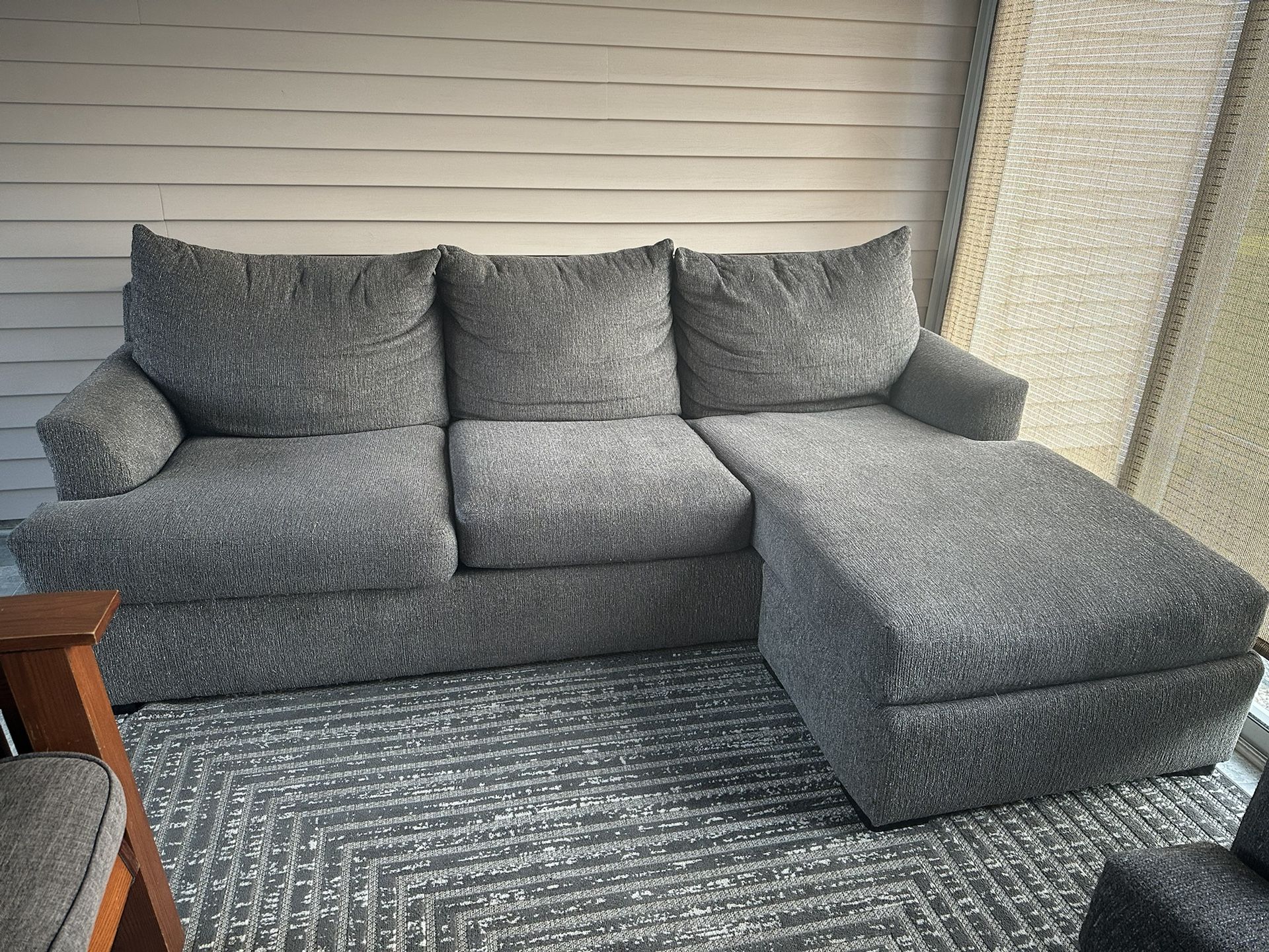 Sectional and Loveseat 
