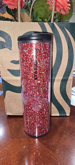 Starbucks red sparkle tumbler