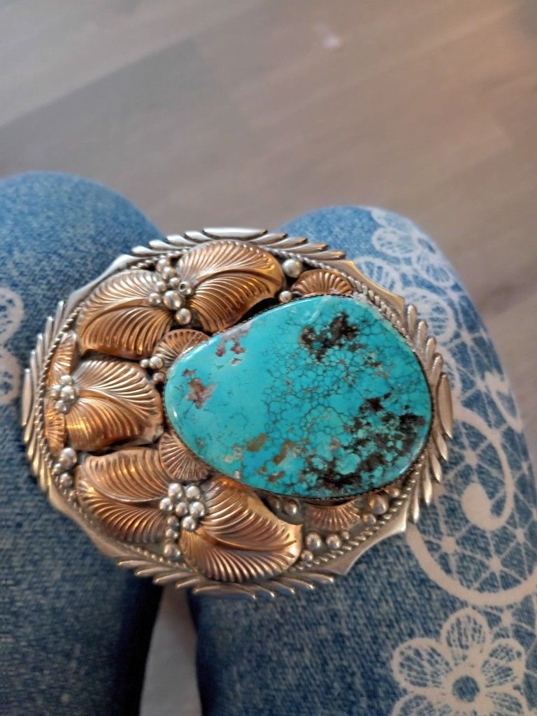 Navajo Sterling Silver Beltbuckle