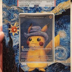 Pikachu with Gray Felt Hat PSA10