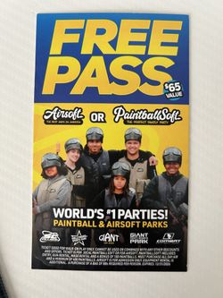 Airsoft Or PaintballSoft Pass