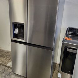 LG ThinQ Side By Side Refrigerator With Craft Ice Maker 27 Cubic Feet VW
