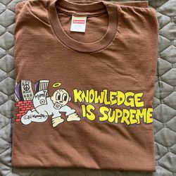 Large Supreme Knowledge Is Supreme tee (Used)