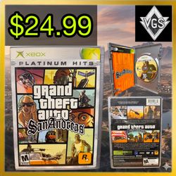 *CIB* Grand Theft Auto: San Andreas (Xbox, Platinum Hits, 2005)