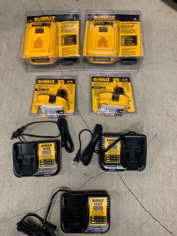 Dewalt battery and chargers