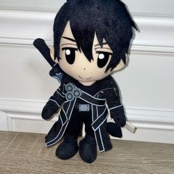 Sword Art Online KIRITO 9” Plush Anime Doll Toy Great Eastern Entertainment Co.
