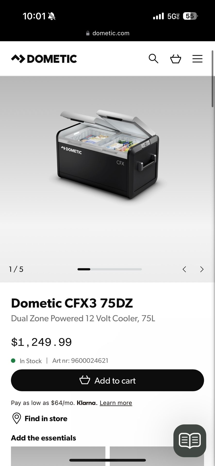 Dometic CFX3 75 Dual Zone