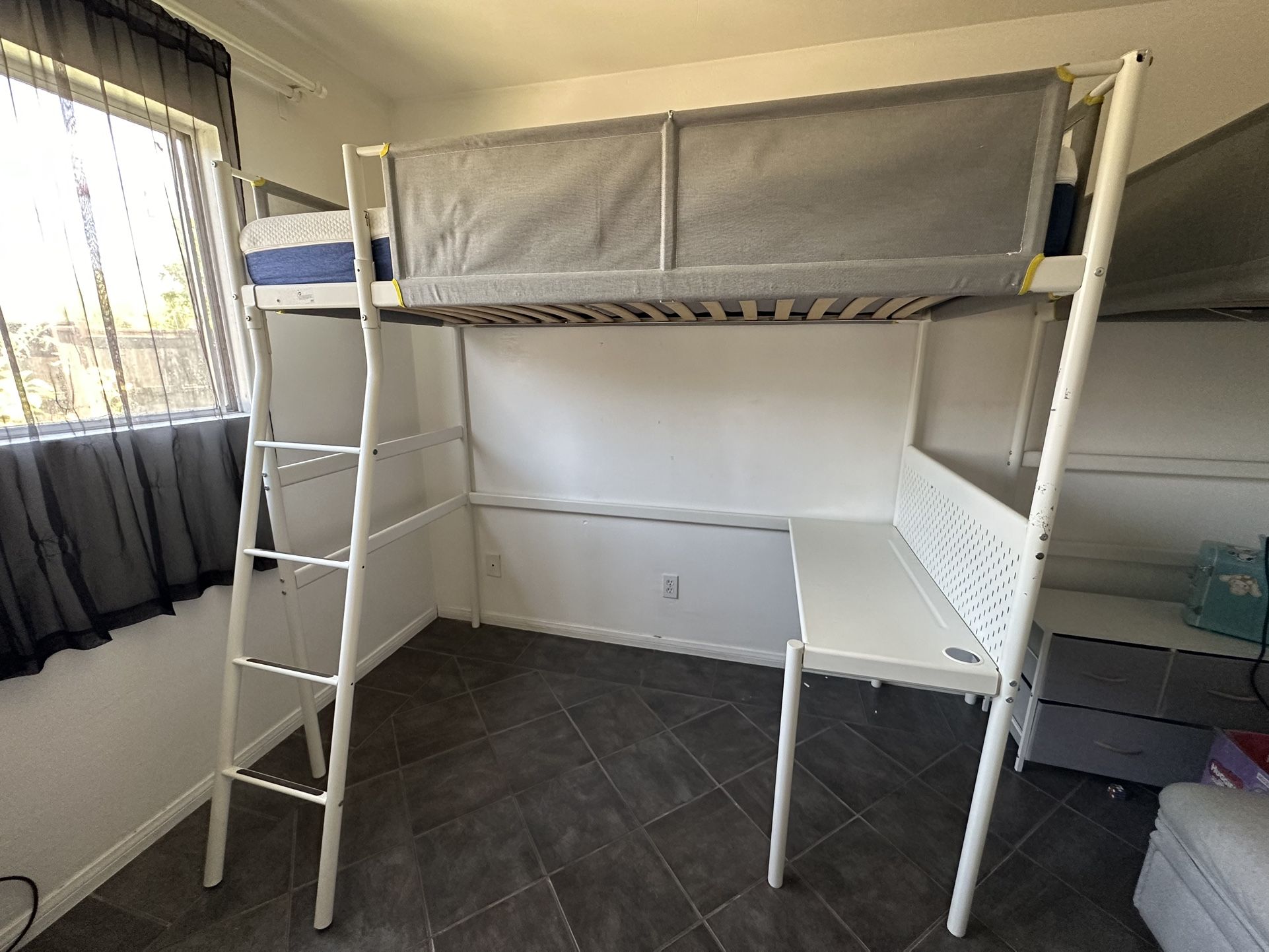 Vitval IKEA Loft Twin Bed With Desk Attachment