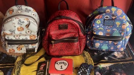 Disney Parks Loungefly Mini Backpack Lot of 3
