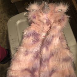 Girls Unicorn Vest- Sz: 5/6