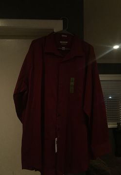 Red men’s collar shirt