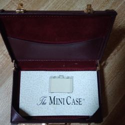 Mini Leather Business Card Case