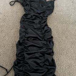 Black Scrunchy Dress 