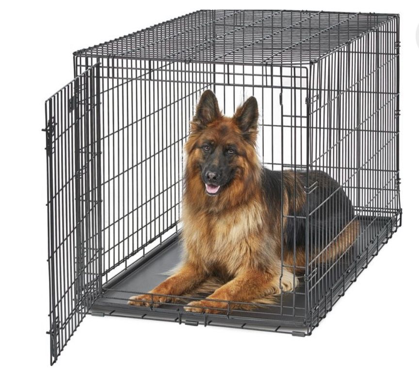 Large Dog Crate 2 Door Foldable 
