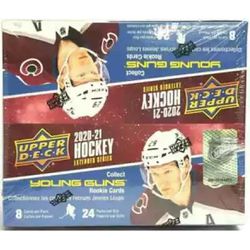 2020/21 Upper Deck EXTENDED Hockey Sealed 24 Pack Retail Box-YOUNG GUNS ROOKIE $1 Per Pack Or $23 Per Box ! Firm 