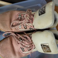 Girls Pink Timberland Boots Size US 1.5