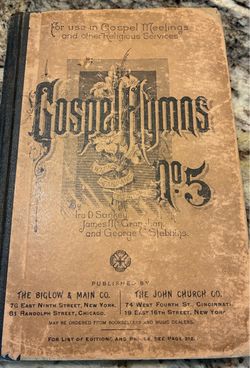 Vintage Gospel Hymns No.5 hardcover book