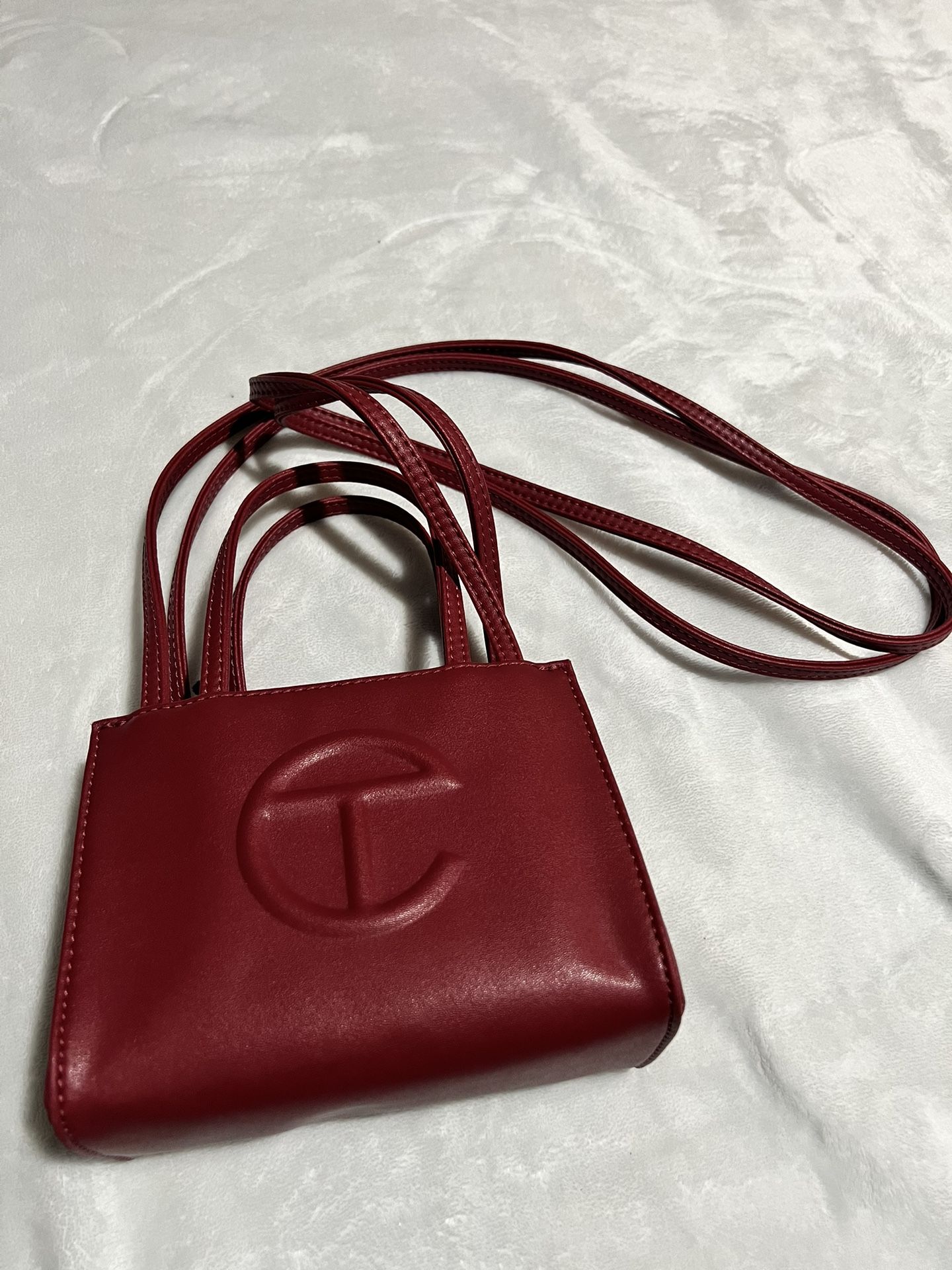 Telfar Small Oxblood Shopping Bag