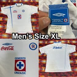 Cruz Azul 2006/07 Umbro White Away Jersey Men’s Size XL Soccer Football