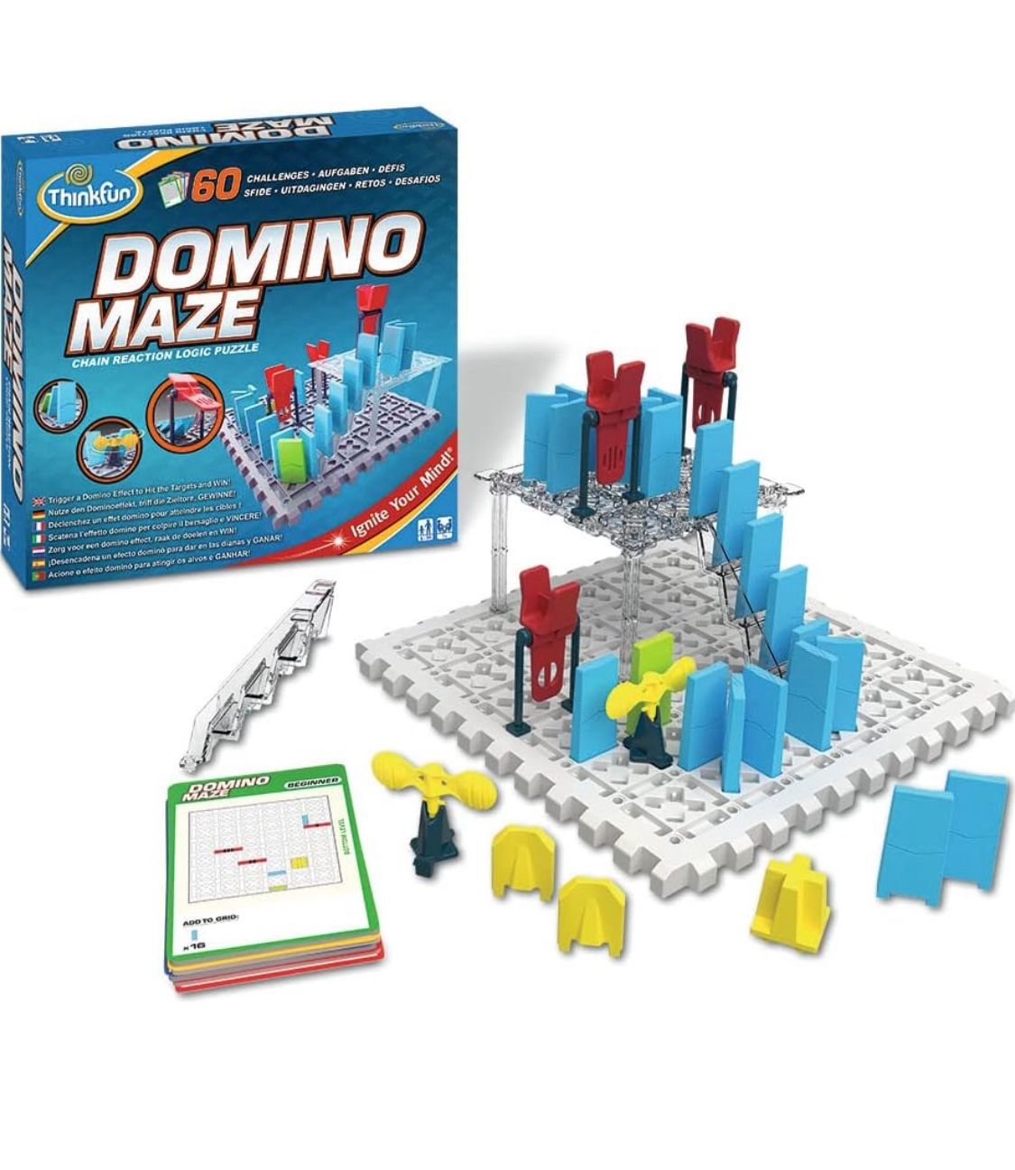 ThinkFun Domino Maze STEM Toy and Logic Game for Boys and Girls Age 8 and Up - Combines the Fun of Dominos With the Challenge of a Puzzle Trusted by