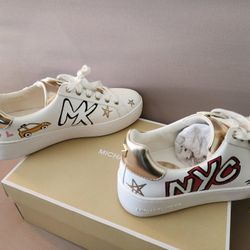 MICHAEL KORS POPPY LACE UP NYC SNEAKERS 