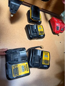 6 dewalt chargers