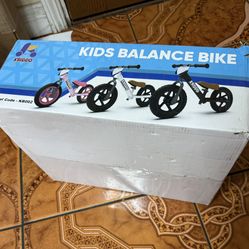 Kriddo Kids Balance Bike KB-002 Black & White NEW In Sealed Box 2-5 Yrs 33x16x22